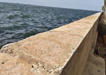 Pemprov DKI meninjau rembesan tanggul Pantai Mutiara. Rano Karno pastikan pengecekan lapangan dan Dinas SDA siapkan rencana peningkatan struktur tanggul. (Foto: OWRITE/Hadi Febriansyah)
