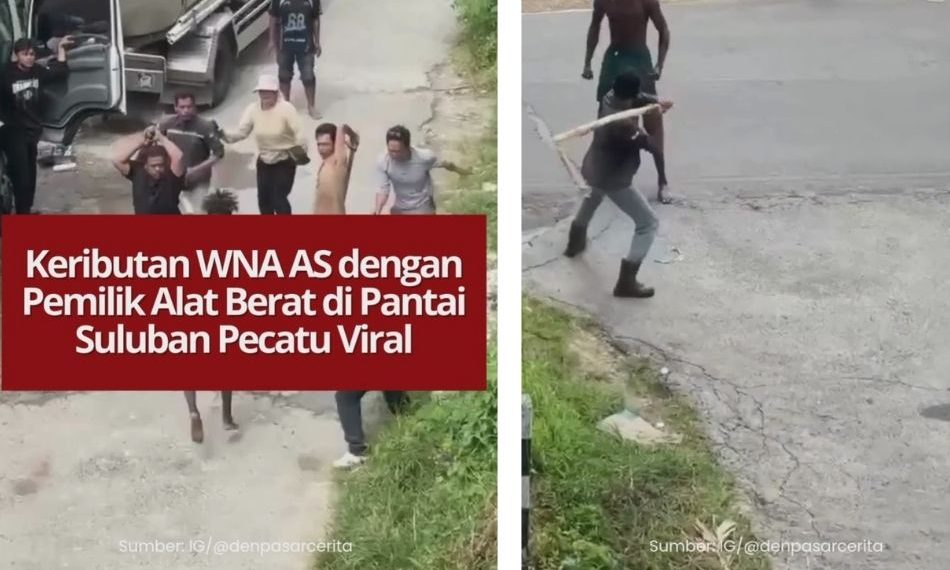 Keributan antara WNA asal Amerika dan pemilik alat berat di proyek Pantai Suluban, Pecatu, viral di media sosial. Adu argumen terjadi di tengah aktivitas proyek.