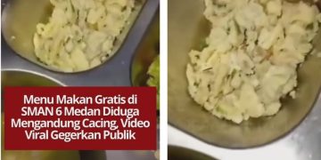 Video siswa SMAN 6 Medan menemukan dugaan cacing dalam menu MBG viral. Publik mendesak evaluasi kualitas makanan program bantuan.