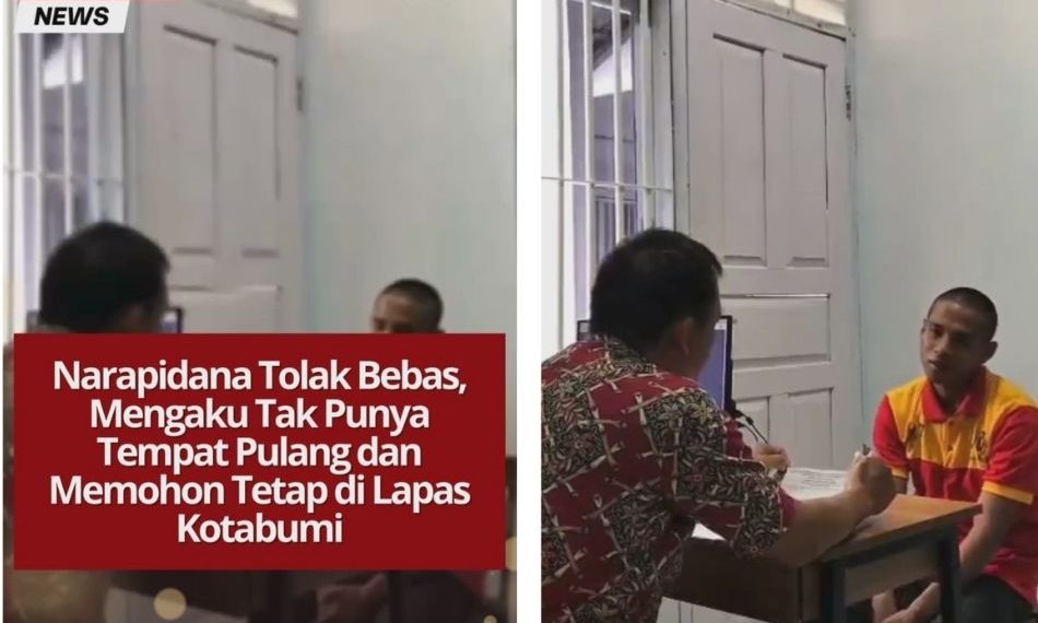 Seorang narapidana di Lapas Kotabumi menolak bebas karena tidak punya tempat pulang dan merasa bingung hidup di luar. Pihak lapas menyiapkan pendampingan sosial.