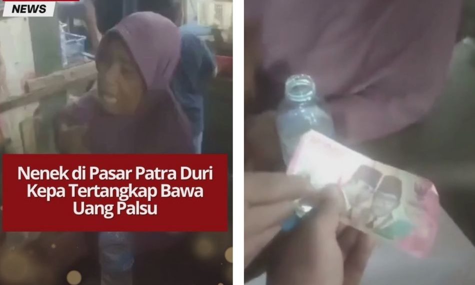 Nenek di Pasar Patra Duri Kepa Tertangkap Bawa Uang Palsu Seorang nenek tertangkap di Pasar Patra, Duri Kepa, Jakarta Barat, setelah kedapatan membawa uang palsu. Kasus kini ditangani polisi.