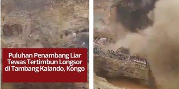Sedikitnya 32 penambang liar tewas tertimbun longsor di tambang Kalando, Kongo, setelah jembatan runtuh. Evakuasi dan penyelidikan masih berlangsung.