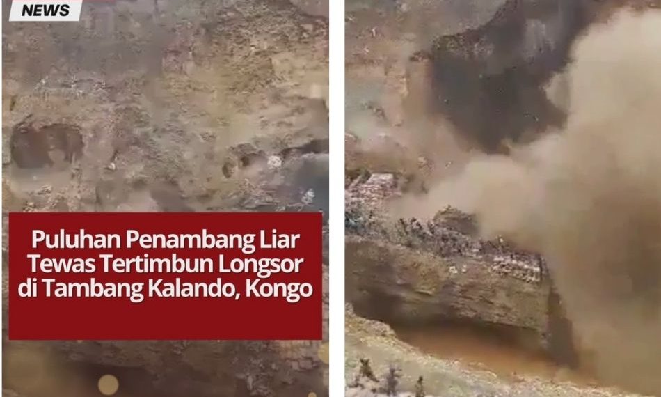 Puluhan Penambang Liar Tewas Tertimbun Longsor di Tambang Kalando, Kongo Sedikitnya 32 penambang liar tewas tertimbun longsor di tambang Kalando, Kongo, setelah jembatan runtuh. Evakuasi dan penyelidikan masih berlangsung.