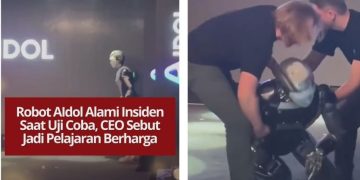 Robot AIdol buatan Rusia alami insiden saat uji coba. Dilengkapi servomotor dan kulit silikon, robot ini mampu tampilkan emosi manusia secara realistis.