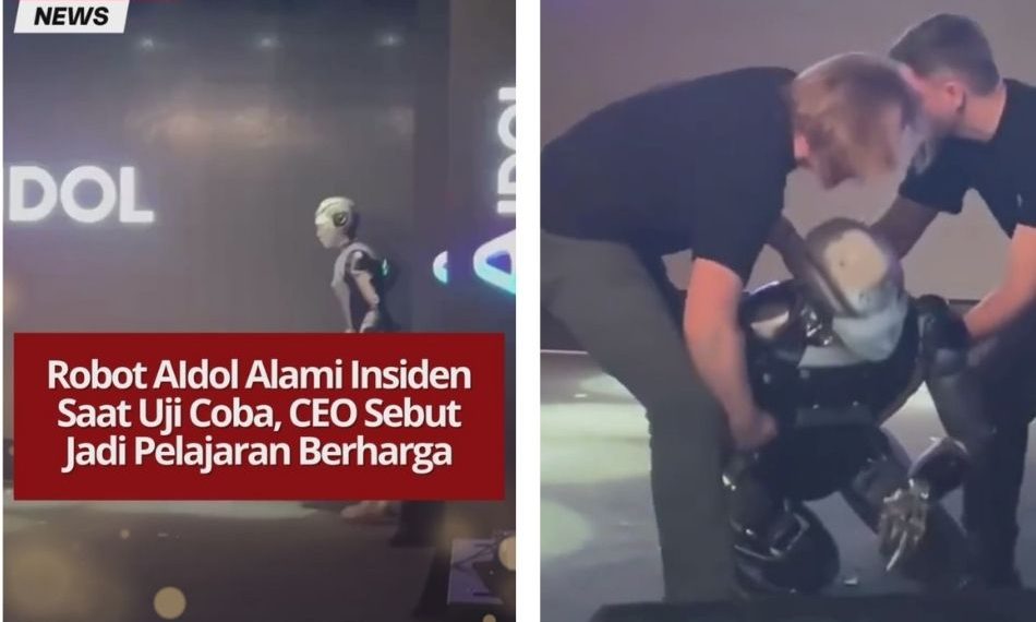 Robot AIdol buatan Rusia alami insiden saat uji coba. Dilengkapi servomotor dan kulit silikon, robot ini mampu tampilkan emosi manusia secara realistis.