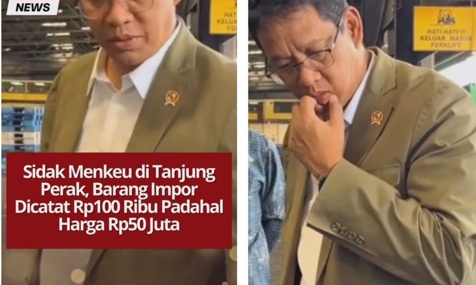 Keuangan Purbaya Yudhi Sadewa dibuat terkejut saat menemukan barang impor yang tercatat senilai Rp100 ribu, padahal harga pasarnya bisa mencapai Rp50 juta.