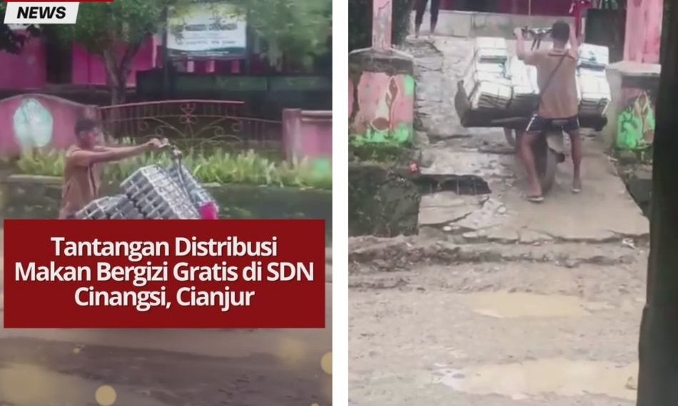 Tantangan Distribusi Makan Bergizi Gratis di SDN Cinangsi, Cianjur Distribusi Makan Bergizi Gratis di SDN Cinangsi, Cianjur terkendala jalan rusak. Perbaikan infrastruktur penting demi keselamatan anak dan petugas.