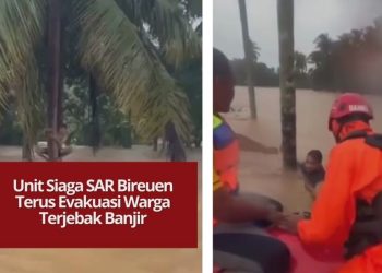 Unit Siaga SAR Bireuen bersama tim gabungan mengevakuasi warga yang terjebak banjir sejak 25–27 November 2025. Proses penyelamatan terus berlanjut di sejumlah desa terdampak.