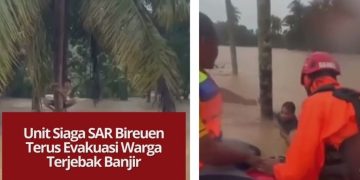 Unit Siaga SAR Bireuen bersama tim gabungan mengevakuasi warga yang terjebak banjir sejak 25–27 November 2025. Proses penyelamatan terus berlanjut di sejumlah desa terdampak.