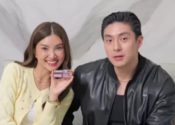 Sarwendah salah tingkah disinggung hubungan dengan Giorgio Antonio. Ia menekankan fokus kerja sama positif dan kebahagiaan anak-anak. (Foto: Tangkap layar TikTok @sarwendahofficial)