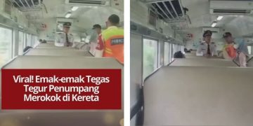 Viral emak-emak tegur penumpang merokok di kereta. Petugas turun tangan dan pelaku diturunkan di stasiun berikutnya demi kenyamanan penumpang.