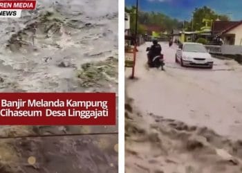 Tim gabungan dari Tagana, BPBD, dan Damkar Tasikmalaya terus melakukan penanganan pascabencana banjir bandang di Sukaratu untuk memastikan keselamatan warga.