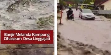 Tim gabungan dari Tagana, BPBD, dan Damkar Tasikmalaya terus melakukan penanganan pascabencana banjir bandang di Sukaratu untuk memastikan keselamatan warga.