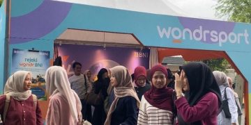 BNI dukung UMKM lokal di ajang bulutangkis internasional lewat pembayaran digital dan aktivasi ekonomi kreatif. (Foto: BNI)