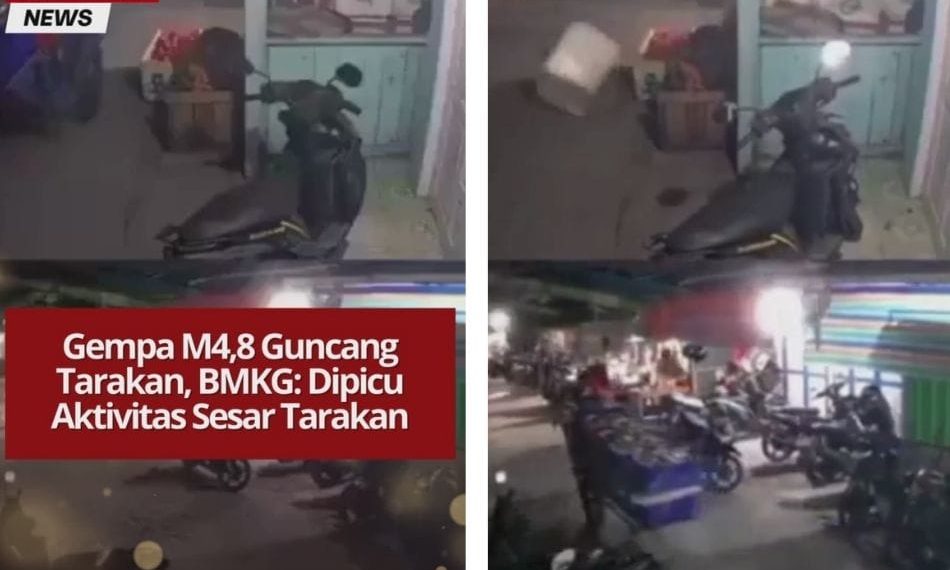 Gempa M4,8 mengguncang Tarakan, Rabu 5 November 2025. BMKG sebut sumber gempa berasal dari aktivitas Sesar Tarakan, tidak berpotensi tsunami.