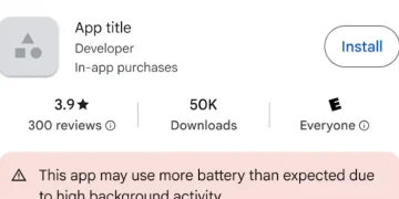 Google akan menindak aplikasi boros baterai di Play Store mulai 1 Maret 2026, termasuk memberi label peringatan dan menurunkan visibilitasnya. (Foto: Google)