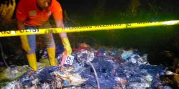 Warga Lamongan geger penemuan mayat hangus di hutan Perhutani. Korban diketahui lansia asal Jombang yang diduga menjadi korban perampokan. (Foto: Suara Jatim Post)