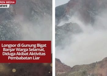 Longsor terjadi di Gunung Bigat, Banjar, Kalimantan Selatan. Tak ada korban jiwa, warga sebut peringatan Tuhan akibat pembabatan liar.
