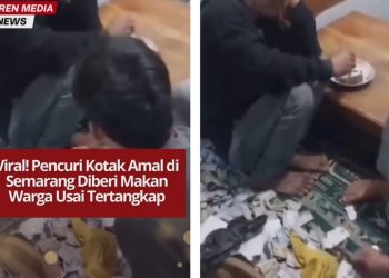Warga di Semarang beri makan pencuri kotak amal yang tertangkap di musala. Aksi ini viral dan menuai pujian warganet.