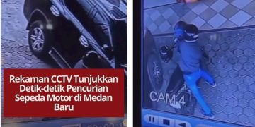 Dua pria diduga mencuri motor di Medan Baru saat korban fitting kebaya. Rekaman CCTV jadi bukti penting untuk pihak berwajib menangkap pelaku.