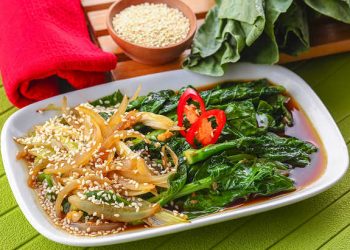 Resep Tumis Baby Kailan Sukiyaki, menu sehat praktis 30 menit dengan rasa gurih wangi dan tekstur renyah segar. Cocok untuk makan malam hemat dan bergizi! (Foto: Dapur Kobe)