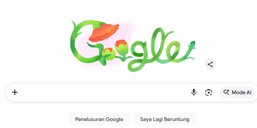 Google menghadirkan Doodle bertema bunga untuk memperingati Hari Ibu dengan pesan kasih sayang dan pertumbuhan. (Foto: Tangkapan Layar Google)