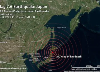 Gempa M 7.6 mengguncang Jepang dan memicu tsunami kecil di dua lokasi, menyebabkan gangguan kereta Shinkansen serta pemeriksaan infrastruktur. (Foto: Batam Pos)