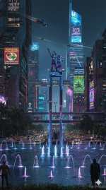 Fragments of Life in a Neon City: Cyberpunk Urban Atmospheres - Gambar 10