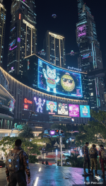 Fragments of Life in a Neon City: Cyberpunk Urban Atmospheres - Gambar 13