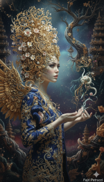 Whispers of Nusantara: Ethereal Indonesian Fantasy & Cultural AI Art - Gambar 40