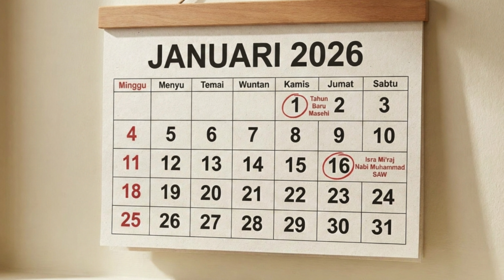 Pemerintah menetapkan Isra Miraj 2026 sebagai libur nasional pada 16 Januari. Simak jadwal long weekend dan makna Isra Miraj bagi umat Islam. (Foto: blog.amikom.ac.id)