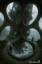 Architectural Illusion Series: Impossible Structures & Escher-Style Paradoxes - Gambar 5