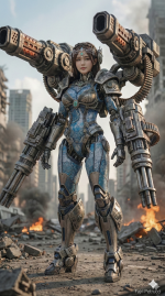 Steel Angel: Rise from the Ruins (Heavy Mecha & Post-Apocalyptic Art) - Gambar 7
