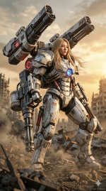 Steel Angel: Rise from the Ruins (Heavy Mecha & Post-Apocalyptic Art) - Gambar 2