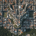 Aerial Hidden Face Pareidolia: Surreal Urban Landscapes & Optical Illusions - Gambar 3