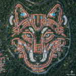 Aerial Hidden Face Pareidolia: Surreal Urban Landscapes & Optical Illusions