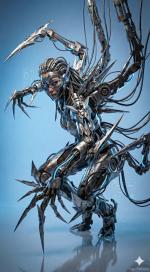 Synthetic Ascension: Angels of Steel & Code (Biomechanical Cyberpunk Art) - Gambar 8