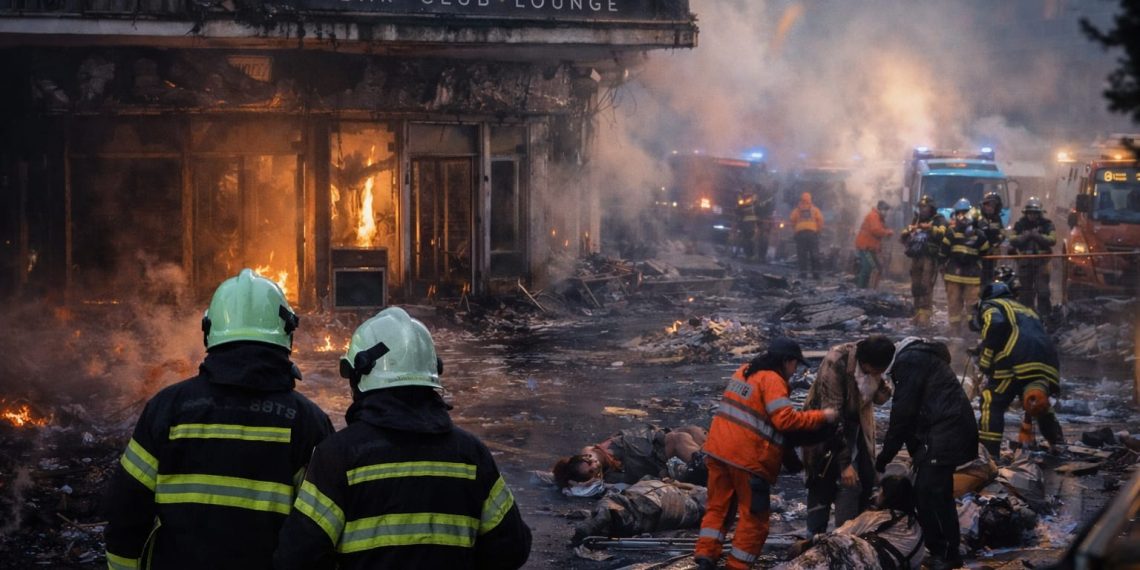 Kebakaran hebat di bar Crans Montana, Swiss, menewaskan sedikitnya 40 orang. Penyelidikan awal menyebut kembang api pada botol sampanye sebagai pemicu.