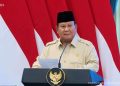 Presiden Prabowo Subianto mengumpulkan rektor dan guru besar di Istana untuk membahas kajian sosial humaniora dan penguatan iptek nasional. (Foto: Biro Pers Sekretariat Presiden)