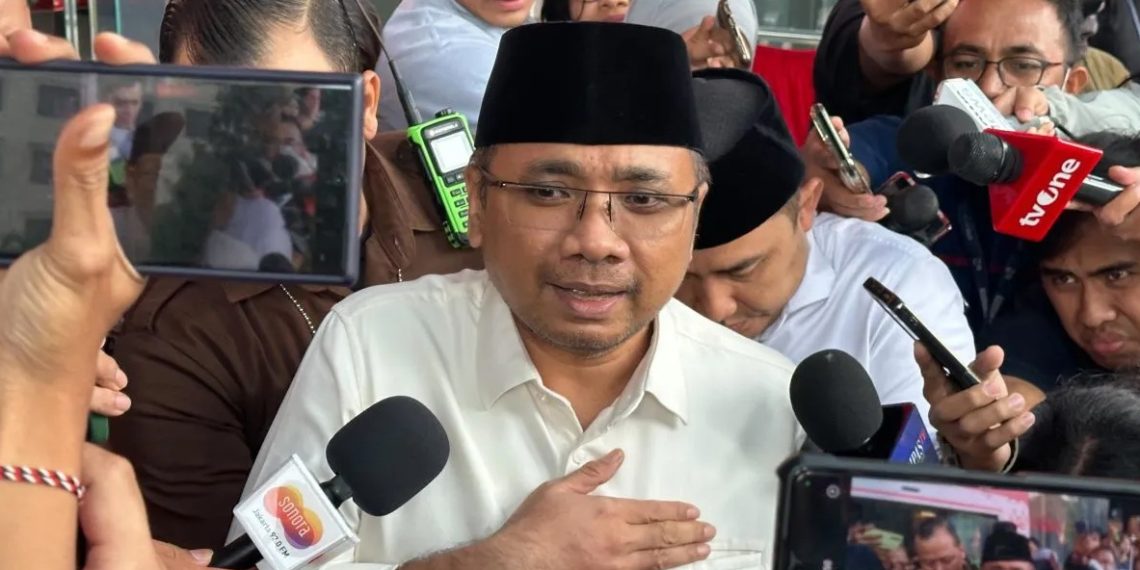 KPK memeriksa eks Menteri Agama Yaqut Cholil Qoumas terkait dugaan korupsi kuota haji 2023-2024 dengan potensi kerugian negara triliunan rupiah. (Foto: totalpolitik.com)