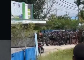 Kodam Mandala Trikora buka suara soal bentrok oknum TNI dan Polri di Mappi, Papua Selatan. Insiden dipastikan bukan konflik institusi. (Foto: ntvnews.id)