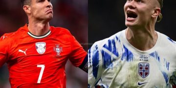 Erling Haaland dan Cristiano Ronaldo tergabung satu grup di Nations League 2026-2027. Duel dua predator gol ini paling dinanti di Liga A.