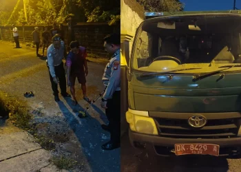 Seorang ayah di Denpasar tak sengaja menabrak anaknya sendiri hingga meninggal dunia. Simak kronologi lengkap kejadian tragis tersebut. (Foto: Bali Express/Istimewa)