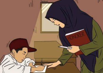 Viral guru P3K di Sumedang terima Rp 50 ribu. Disdik jelaskan perbedaan kategori R3 dan R4 serta status database BKN. (Foto: topmedia.id)