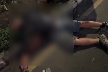 Seorang pengendara motor tergeletak di Jalan Sholeh Iskandar Bogor usai kecelakaan tunggal. Korban masih dirawat di RS Azra. (Foto: Tiktok/@pojokbogor)