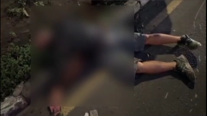 Insiden Mengejutkan di Bogor, Pengendara Motor Tiba Tiba Oleng dan Tabrak Trotoar