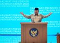 Presiden Prabowo menyebut program Makan Bergizi Gratis menarik perhatian White House dan lembaga internasional karena dampaknya bagi masyarakat. (Foto: ANTARA FOTO/Aditya Pradana Putra/rwa)