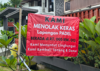 PTUN Jakarta mengabulkan gugatan warga Pulomas dan menyatakan izin lapangan padel di kawasan permukiman tidak sah. (Foto: metrotvnews.com)