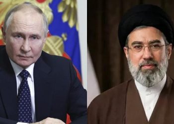 Mojtaba Khamenei dilaporkan menjalani operasi di Rusia setelah mengalami cedera di tengah konflik Iran dengan AS dan Israel. Vladimir Putin disebut membantu evakuasi. (Foto: beritabaru.co)