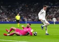 Gianluigi Donnarumma disorot usai Manchester City kalah telak dari Real Madrid di Liga Champions setelah hattrick Federico Valverde di Santiago Bernabeu. (Foto: Bradley Collyer/PA Wire)